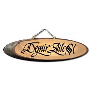 HY010 - Kesme Kayın Ağacı Asılabilen İsimlik